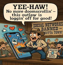 No Soical Networks Cartoon